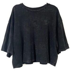 Adidas Short Sleeve Shirt Washed Black Size Large/XL